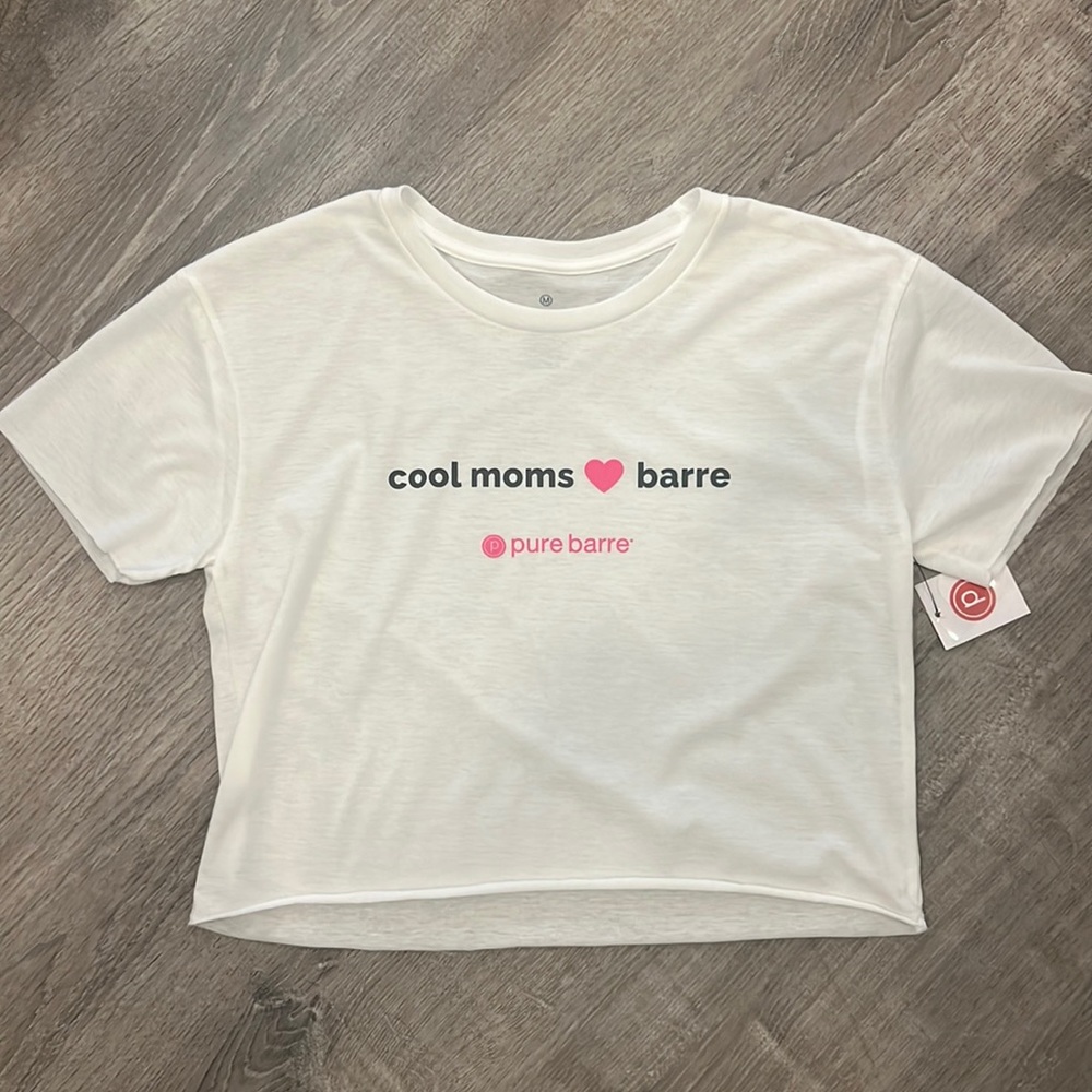 Pure Barre Cool Mom Crop Tee